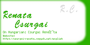 renata csurgai business card